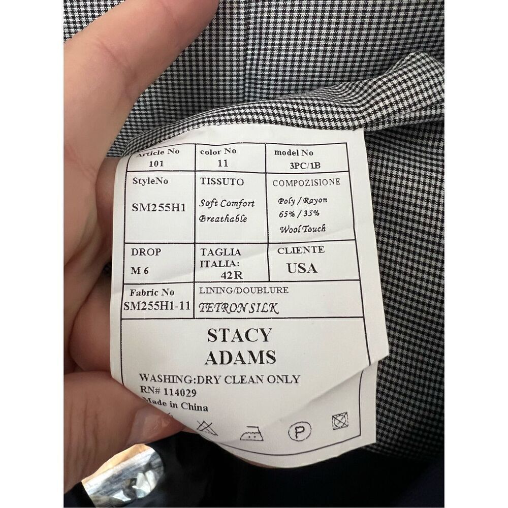 Stacy Adams NWOT Men's blue Size 42R - Picture 4 of 4